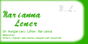 marianna lener business card